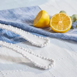 Best Perla Melamine 2-Piece Service Set, White Mix And Match Cutlery