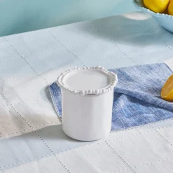 Hot Perla Melamine Storage Container, 490ml, White Storage Containers