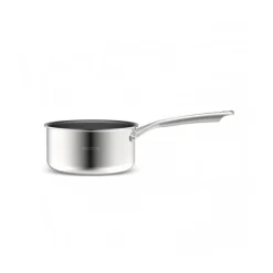 Clearance Plasma Steel 3Ply Non-Stick Sauce Pan, 18cm, Silver Pans