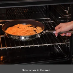 Clearance Plasma Steel 3Ply Non-Stick Sauce Pan, 18cm, Silver Pans