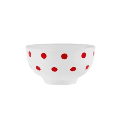 Hot Polka Dot Porcelain Snack Bowl, 11cm, White Multi Bowls