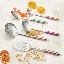 Best Pop Up 5 Piece Stainless Steel Kitchen Utensil Set, Multi Kitchen Utensils