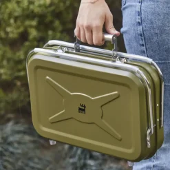 Discount Portable Stainless Steel Charcoal Barbecue, 40cm, Green Bbqs