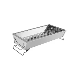 Discount Portable Stainless Steel Charcoal Barbecue, 40cm, Green Bbqs