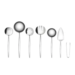 New Porto 7-Piece Stainless Steel Cutlery Set, Silver Cutlery Sets