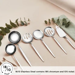 New Porto 7-Piece Stainless Steel Cutlery Set, Silver Cutlery Sets