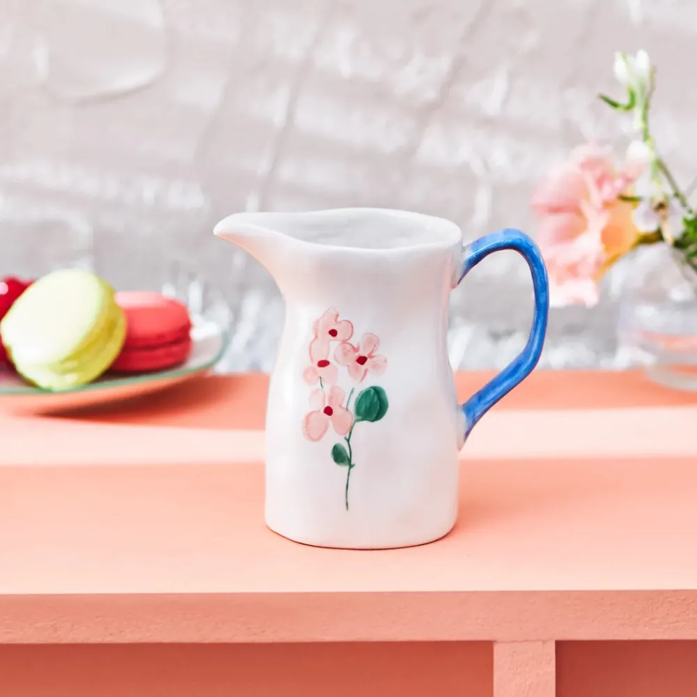 Discount Primavera Stoneware Milk Jug, 150ml Cafetieres