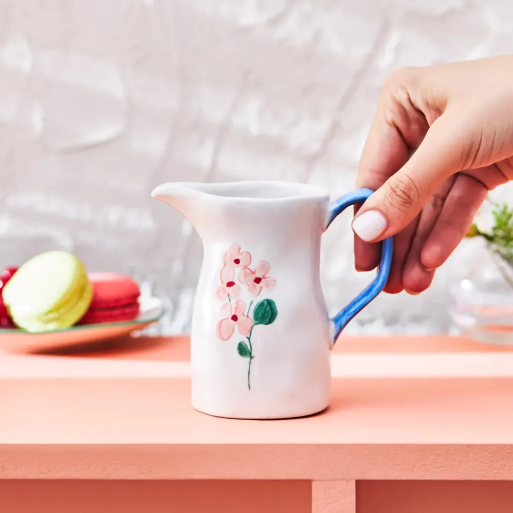 Discount Primavera Stoneware Milk Jug, 150ml Cafetieres