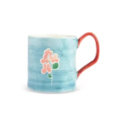 Hot Primavera Stoneware Mug, 400ml, Blue Mugs