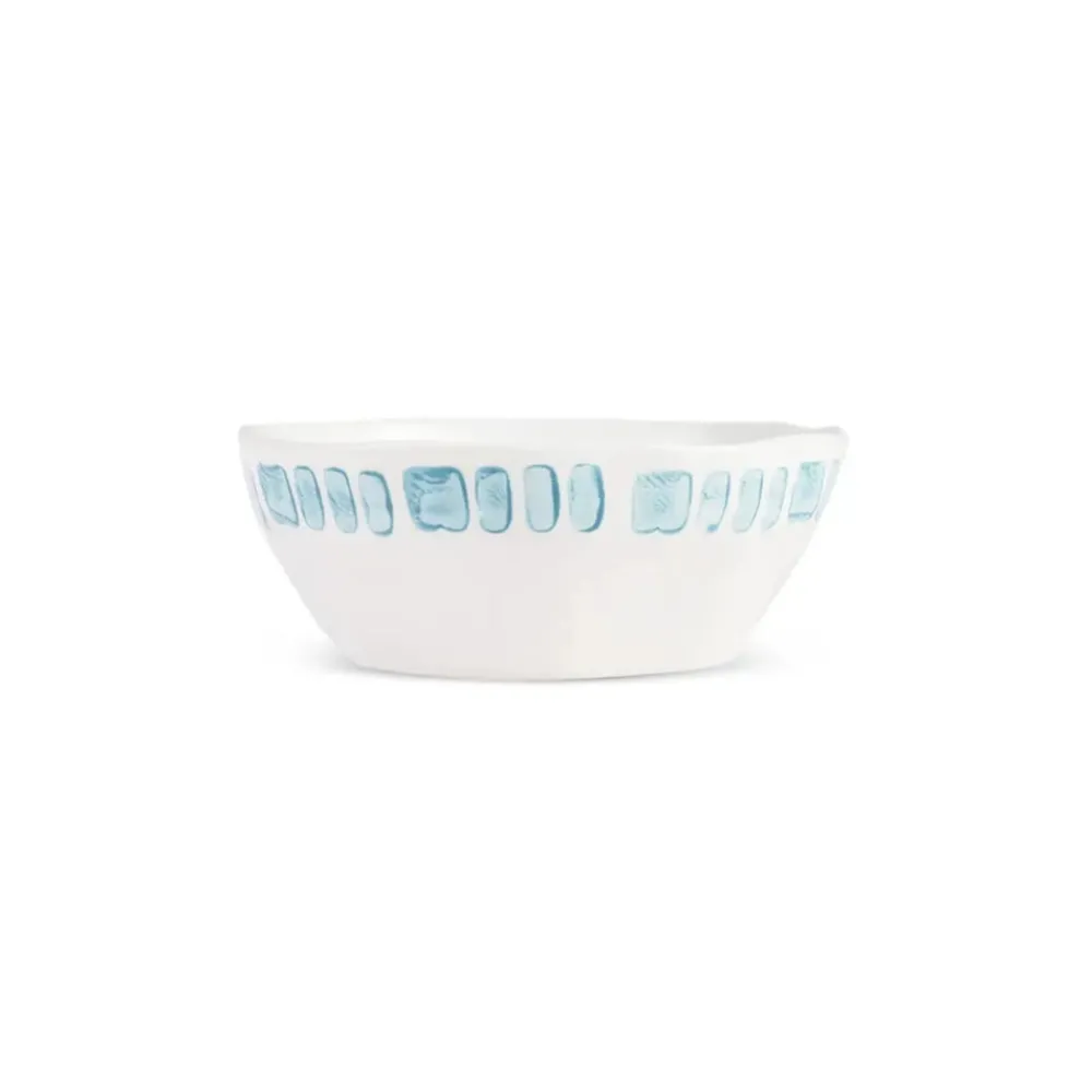 Online Primavera Stoneware Bowl, 13cm, Blue Stripes Bowls