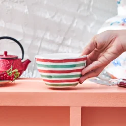 Primavera Stoneware Bowl, 13cm, Stripes Bowls