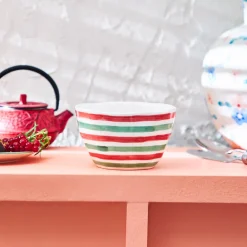 Primavera Stoneware Bowl, 13cm, Stripes Bowls