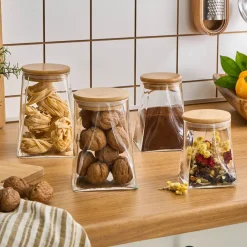 Sale Prism 4-Piece Storage Container, Transparent Storage Containers