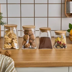 Sale Prism 4-Piece Storage Container, Transparent Storage Containers