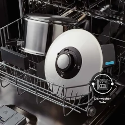 Hot Quick and Safe 2-Piece Stainless Steel Induction Pressure Cooker Set, 4L+6L, Black Silver Pressure Cooker|Induction Cookware