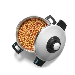 Online Quick and Safe Stainless Steel Induction Pressure Cooker, 7L, Black Silver Pressure Cooker|Induction Cookware