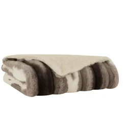 Discount Rabbit Powder Sherpa Blanket, 130x150cm, Single, Grey Throws & Blankets