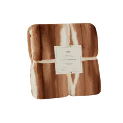 Sale Rabbit Sherpa Blanket, 150x200cm, Single, Brown Throws & Blankets
