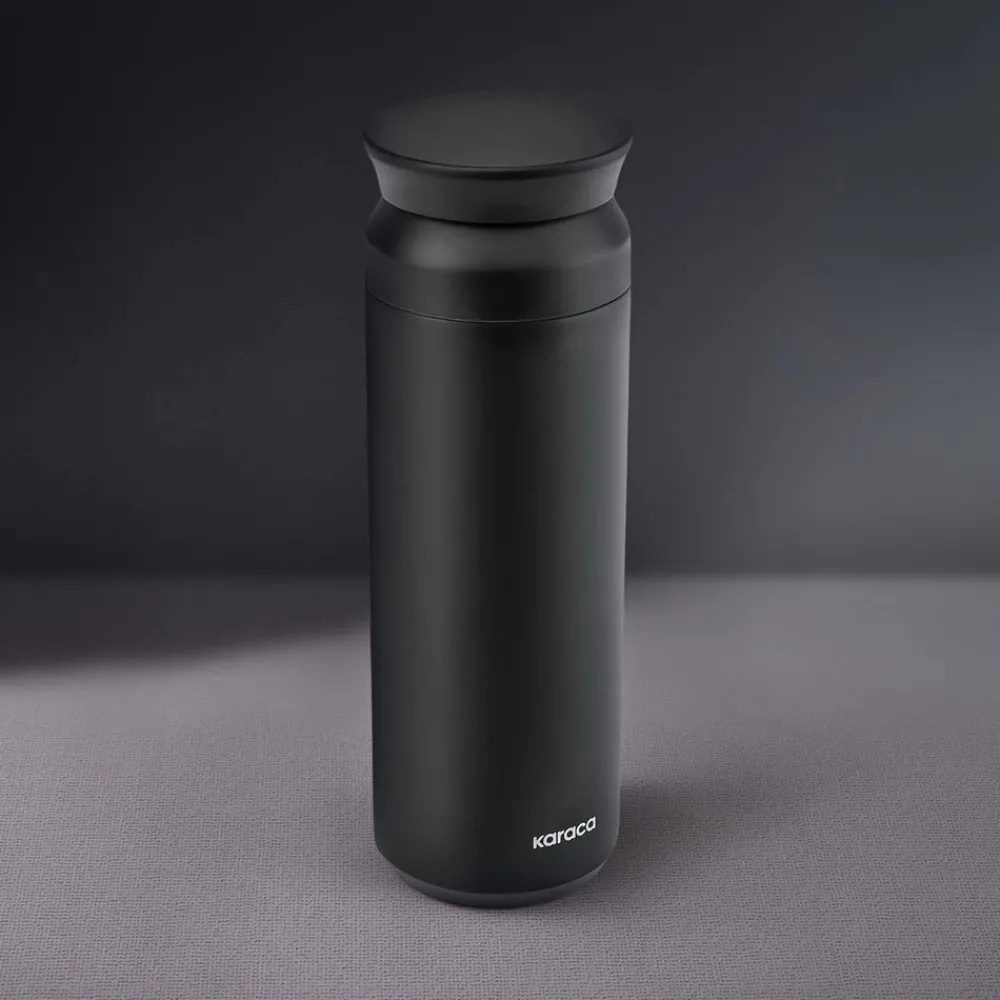 Outlet Rainbow Leak-Proof Stainless Steel Flask, 500ml, Black Stainless Steel Flasks