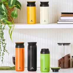 Outlet Rainbow Leak-Proof Stainless Steel Flask, 500ml, Black Stainless Steel Flasks