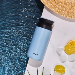 Online Rainbow Leak-Proof Stainless Steel Flask, 350ml, Blue Stainless Steel Flasks