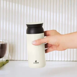 Clearance Rainbow Leak-Proof Stainless Steel Flask, 500ml, Cream Stainless Steel Flasks