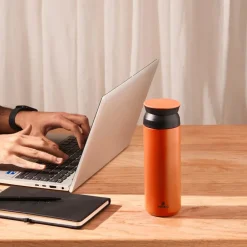 Sale Rainbow Leak-Proof Stainless Steel Flask, 500ml, Orange Stainless Steel Flasks