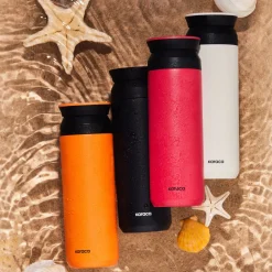 Hot Rainbow Leak-Proof Stainless Steel Flask, 500ml, Red Stainless Steel Flasks