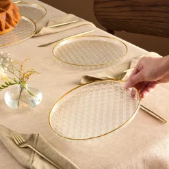 Rattan 7-Piece Serveware Set for 6 People, See All Serveware Sets|Glass Serveware Sets