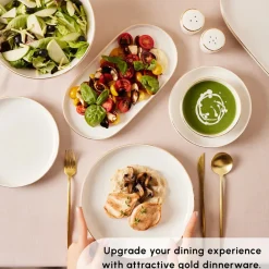 Sale Red Carpet Collection Stream Bone China New Saturn 59-Piece Dinner Set for 12 People, White See All Dinner Sets|Bone China Dinner Sets