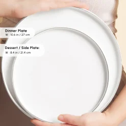 Red Carpet Collection Stream Bone China New Sunset 59-Piece Dinner Set for 12 People, Platinum White See All Dinner Sets|Bone China Dinner Sets