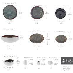 Sale Red Carpet Collection Earth Collection New Galactic Reactive Glaze 59-Piece Dinner Set for 12 People, White See All Dinner Sets|Reactive Glaze Dinner Sets