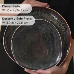 Sale Red Carpet Collection Earth Collection New Galactic Reactive Glaze 59-Piece Dinner Set for 12 People, White See All Dinner Sets|Reactive Glaze Dinner Sets