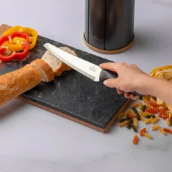 Clearance Retro 5 Piece Knife Block Set, Anthracite Knife Sets