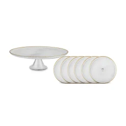 Discount Rim 7-Piece Serweare Set for 6 People, See All Serveware Sets|Glass Serveware Sets