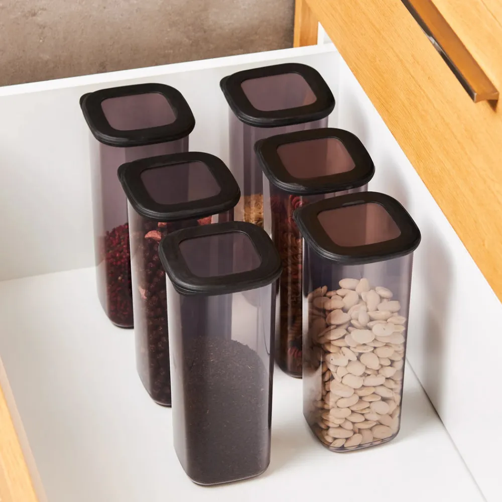 New Rise 9-Piece Storage Container, Anthratice Storage Containers