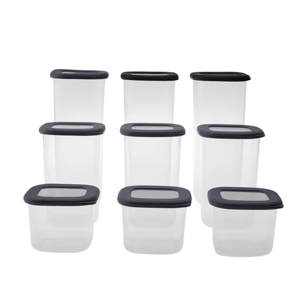 New Rise 9-Piece Storage Container, Anthratice Storage Containers