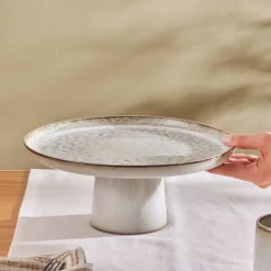 Sale Rixton Ceramic Cake Stand, 30,5cm, Beige Serving Platters
