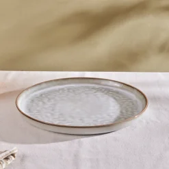 Best Rixton Ceramic Dinner Plate, 27cm, Beige Dinner Plates