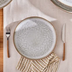 Best Rixton Ceramic Dinner Plate, 27cm, Beige Dinner Plates