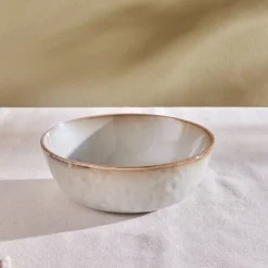 Sale Rixton Ceramic Salad Bowl, 22cm, Beige Bowls
