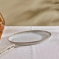 Outlet Rixton Ceramic Serving Platter, 35,5cm, Beige Serving Platters