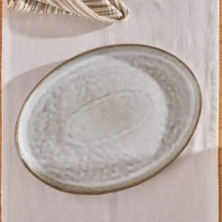 Hot Rixton Ceramic Serving Platter, 42,6cm, Beige Serving Platters