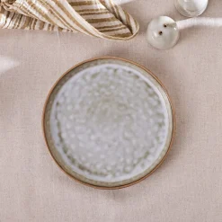 New Rixton Ceramic Side Plate, 22cm, Beige Side Plates