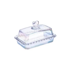Rory Glass Butter Dish 17cm, Transparent Bowls