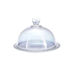 Rory Glass Cake Dome, 19cm, Transparent Serving Platters