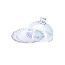 Rory Glass Cake Dome, 19cm, Transparent Serving Platters