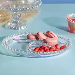 Best Rory Glass Serving Dish, 23cm, Transparent Serving Platters