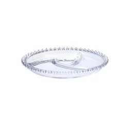 Best Rory Glass Serving Dish, 23cm, Transparent Serving Platters