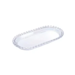Rory Glass Serving Platter, 25cm, Transparent Serving Platters